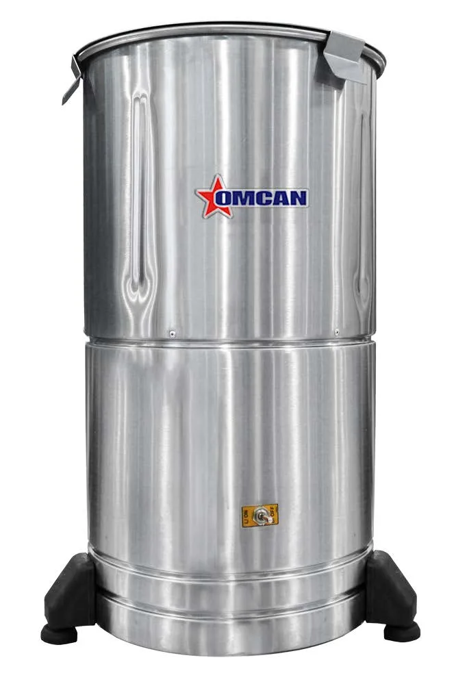 Omcan USA 48002 - Electric Onion Peeler, 265 lbs/hr Output, 13 lb Capacity, 1/2 HP, 373W, 110V, Stainless