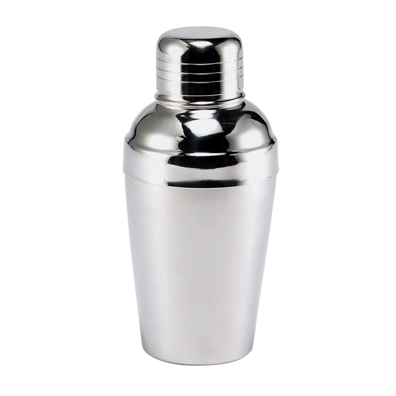 Browne USA 57502 3‑Pc Cocktail Shaker Set, 8 Oz, 2.7" Dia x 6" H, Stainless Steel, Satin‑Finish