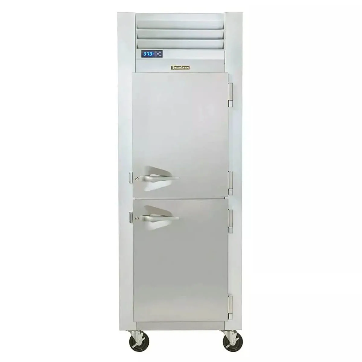 Traulsen G10003P 30" 1-Section Pass-Thru Refrigerator w/ 4 Half Solid Doors (right/left hinged), Top Mount, 24.72 cu. ft.