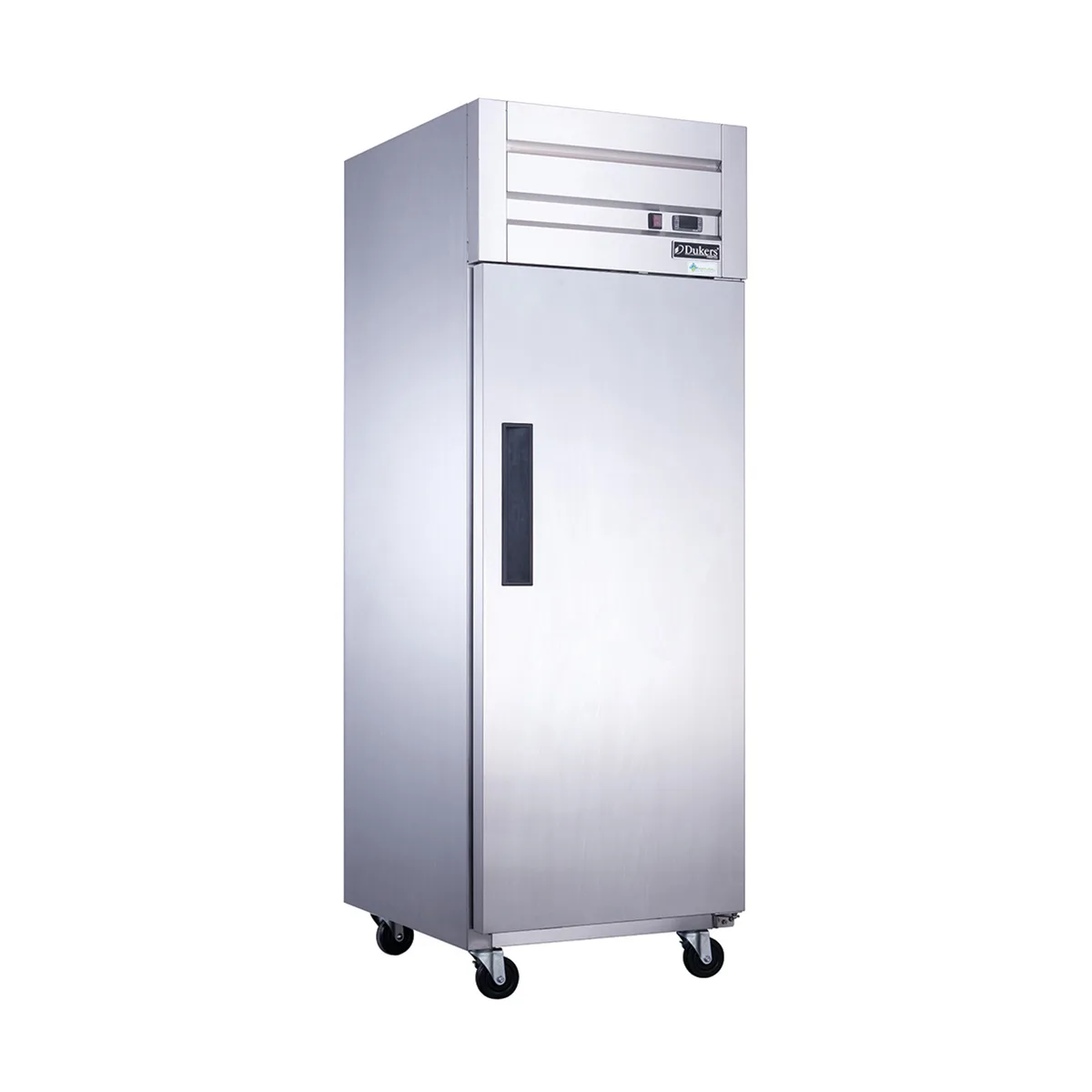 Dukers Appliance Co D28AF 28" 1-Solid Door Reach-In Freezer, Top Mounted, Stainless Steel, 18 cu. ft.