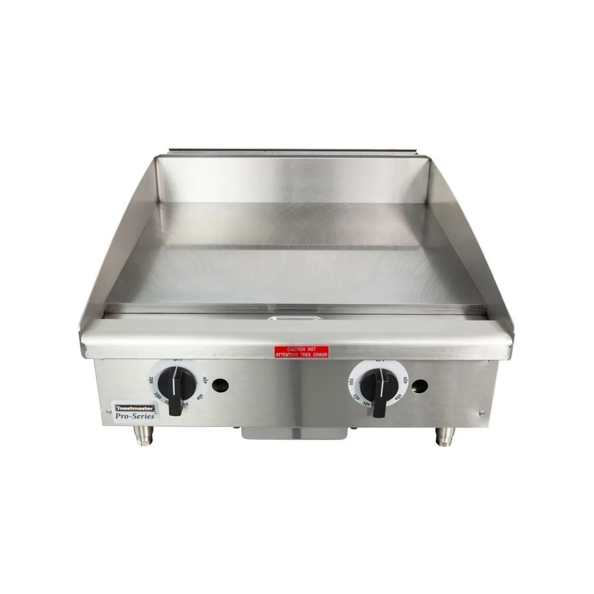 Toastmaster TMGT24 24" Countertop Thermostatic Gas Griddle, 3/4" Steel Plate, 40.000 BTU