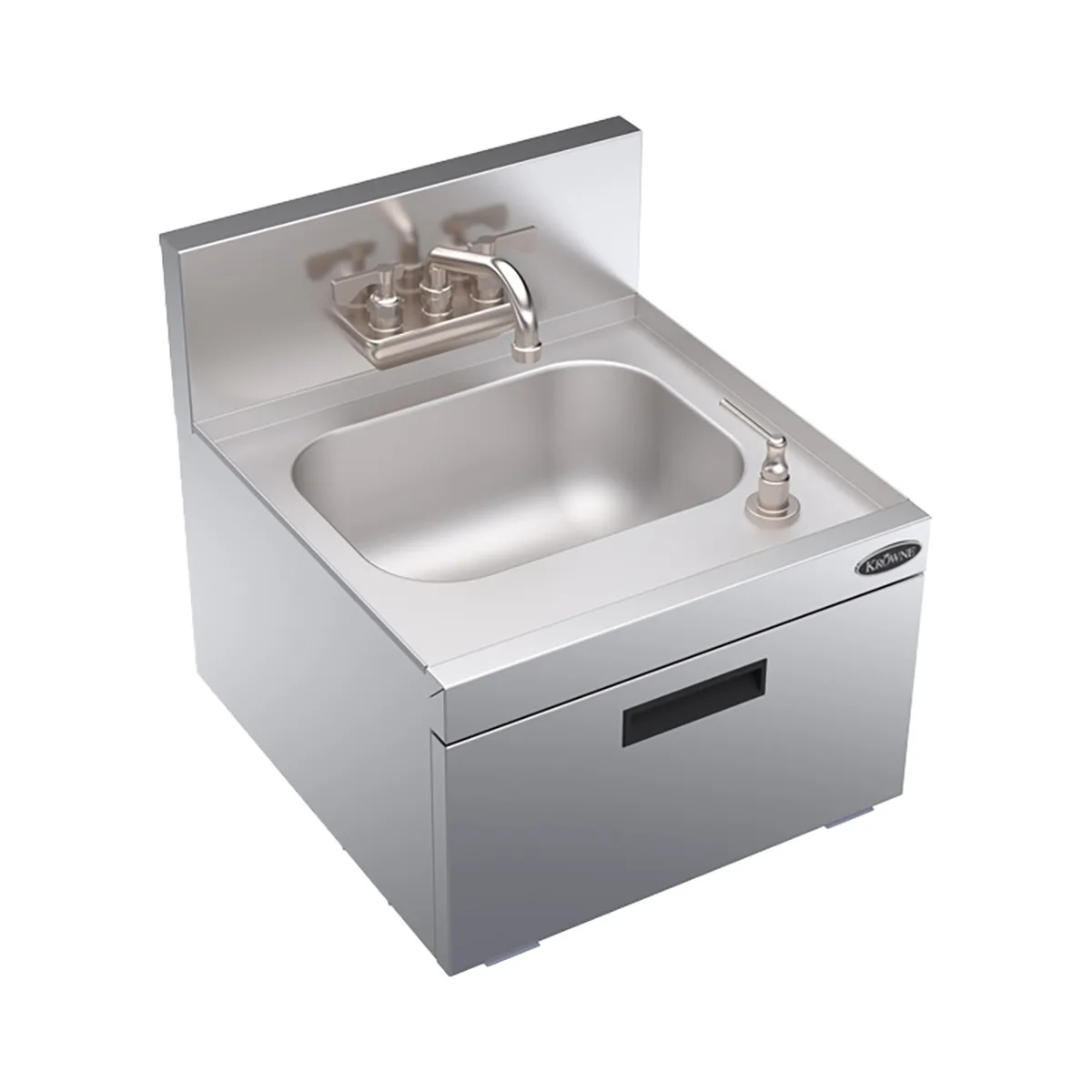 Krowne KR19-18WST 18" Wall Mounted Underbar Hand Sink Unit with Soap & Towel Dispenser