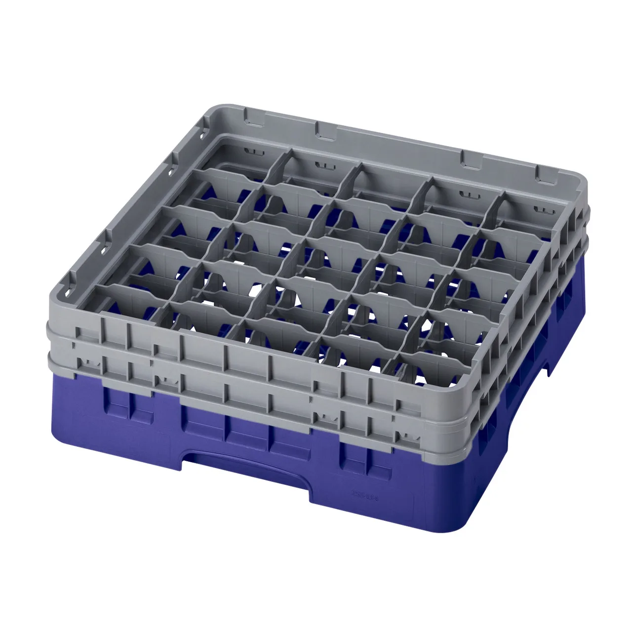 Cambro 25S434186 Camrack Glass Rack, Navy Blue, Full Size, 19-3/4 x 19-3/4, 25 Compartments