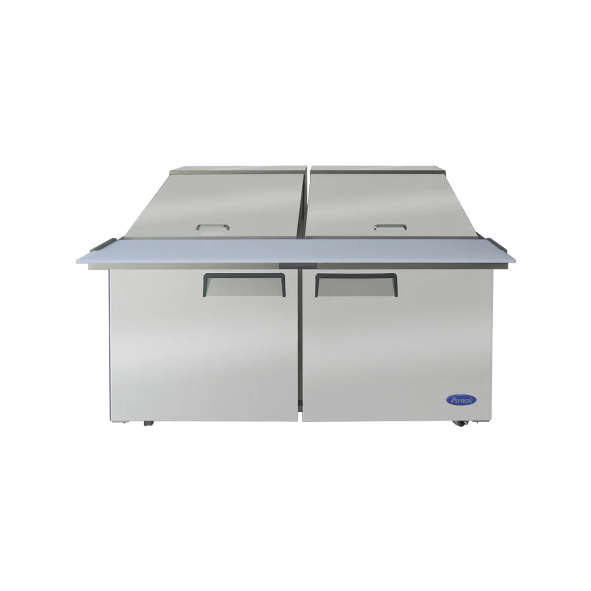 Atosa USA MSF8307GR 60" Two Section Mega Top Sandwich/Salad Prep Table w/ 2 Doors, 24 Pans