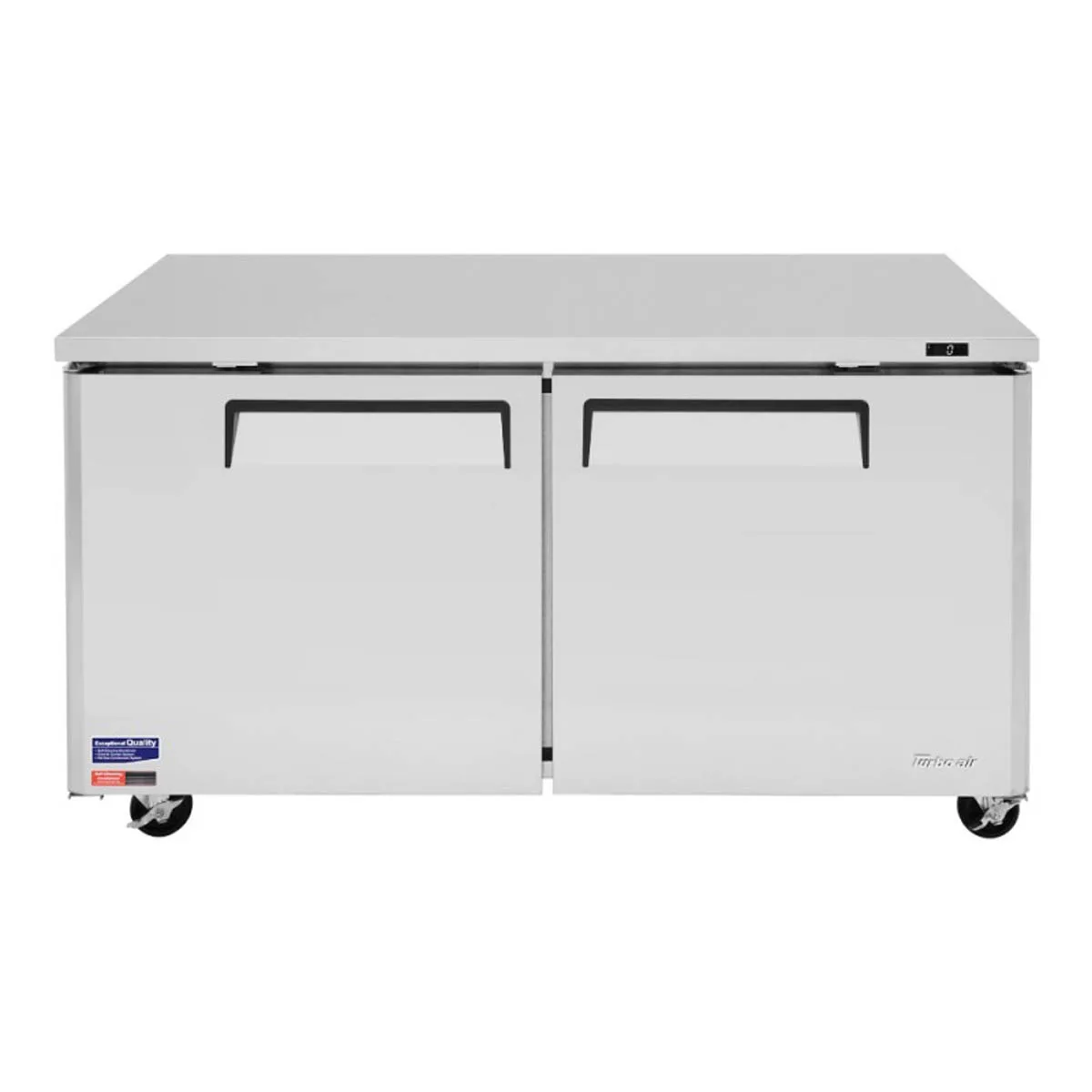 Turbo Air MUF-60-N 60" 2-Section Undercounter Freezer w/ 2 Doors, 17 cu. ft.