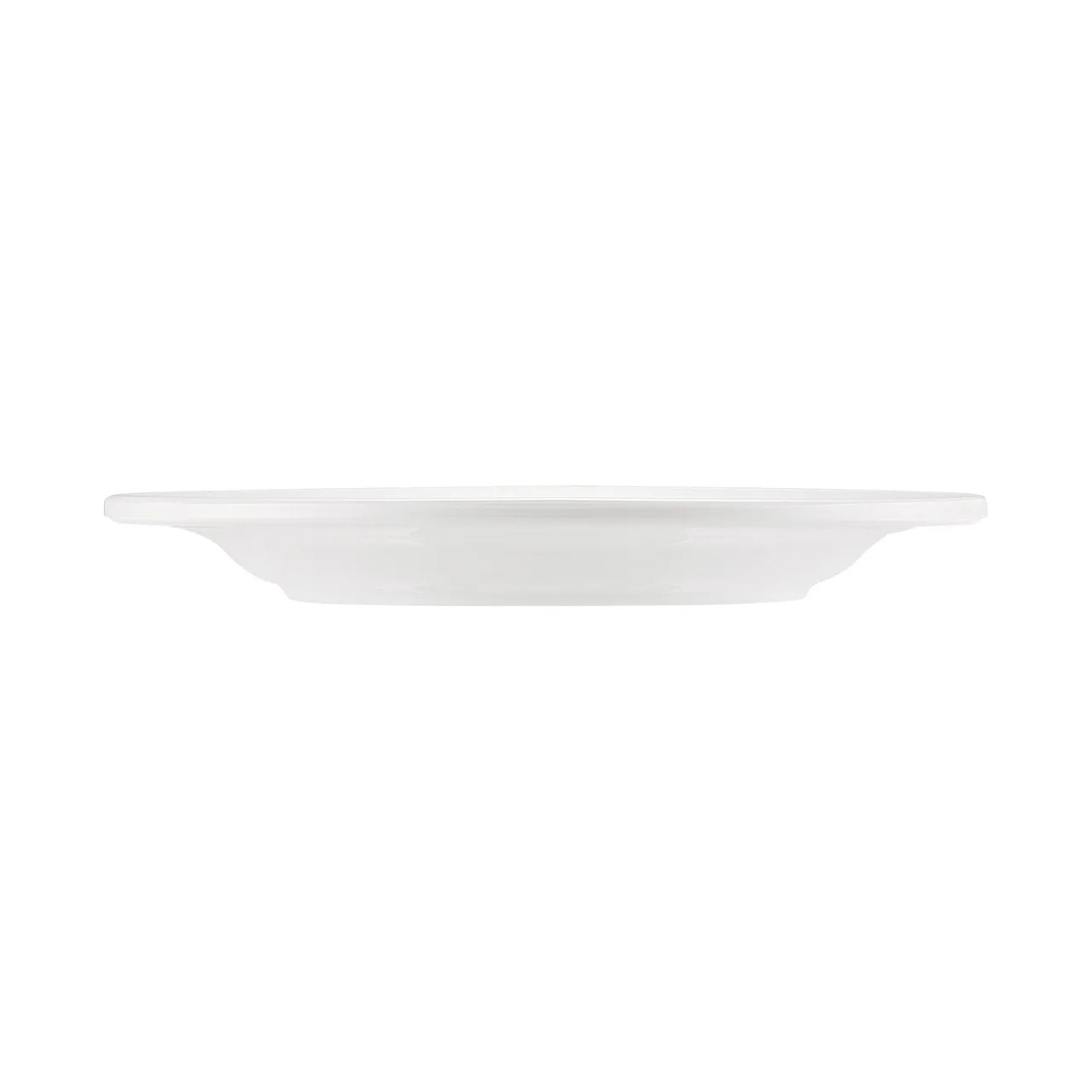 CAC China MLRN-5 Maxwell Plate, 5½" Round Rolled Edge, White Melamine - 1 Dozen