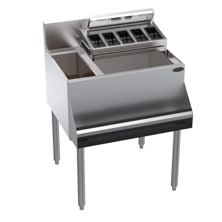 Krowne KR24-MS26R-7 Bottle Well Bin Underbar Ice Bin/Cocktail Station
