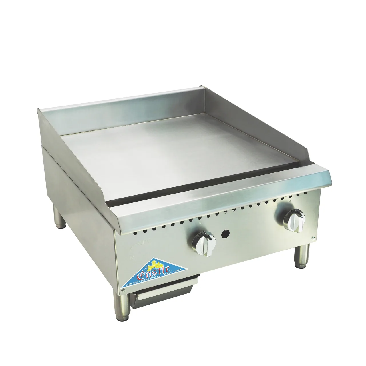 Comstock-Castle HG48T-1-C 48" Countertop Thermostatic Gas Griddle with Chrome Plated
