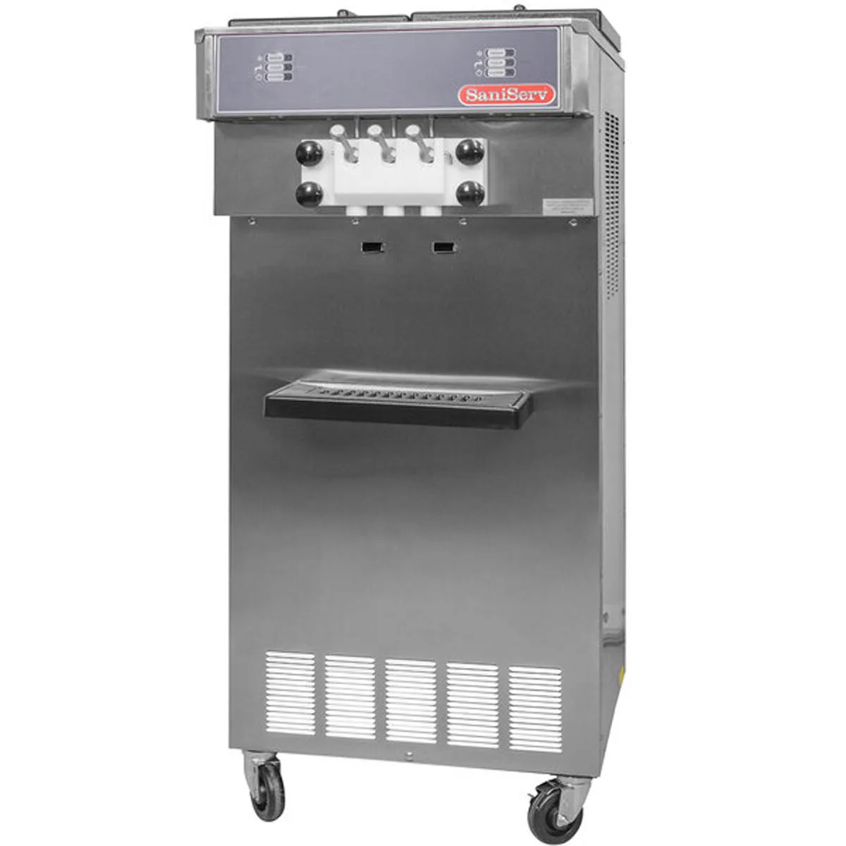 SaniServ 522 Floor Model Soft Serve/Yogurt Twist Freezer w/ (2) 17-Qt. Mix Capacity, 2 Heads