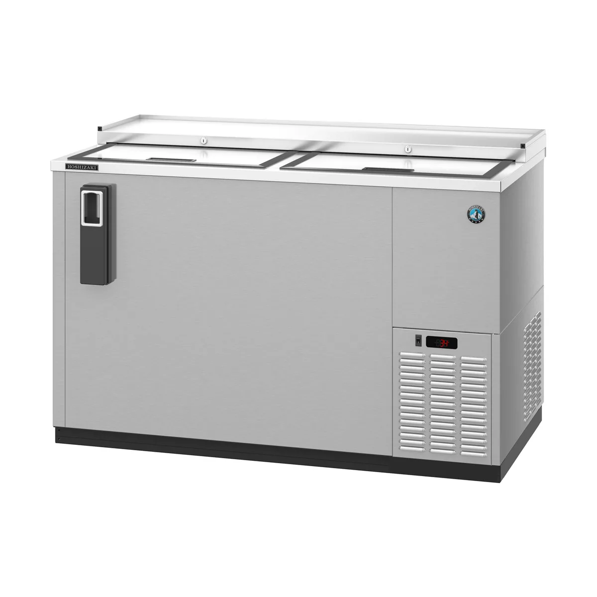 Hoshizaki CC50-S 50" Two Section Stainless Steel Horizontal Bottle Cooler, 14.4 cu. ft.