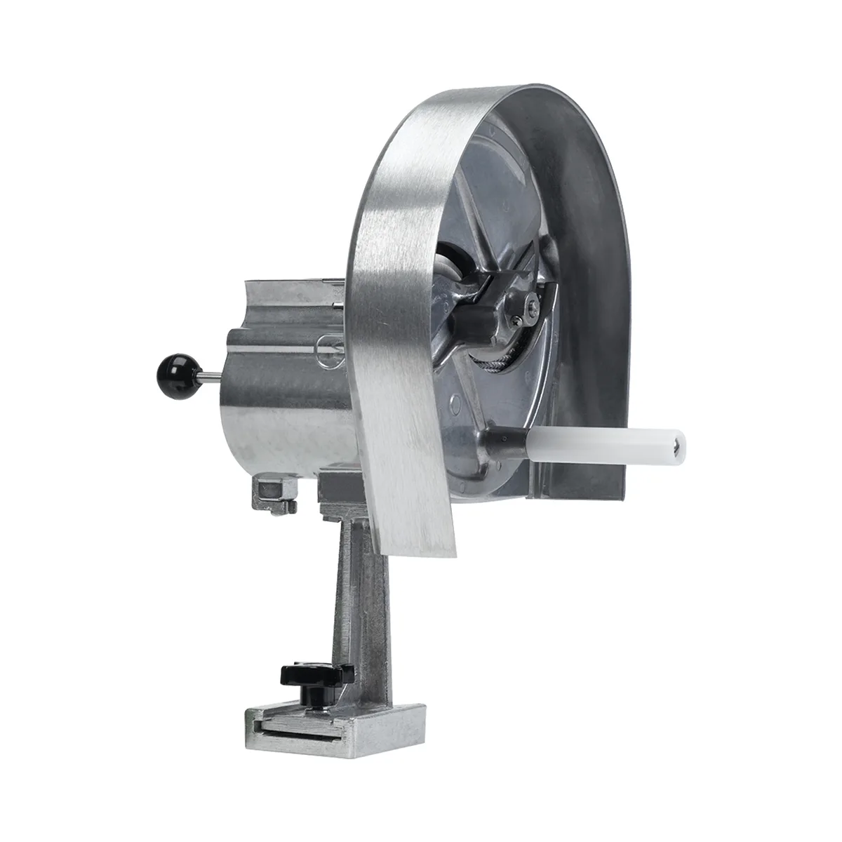 Global Solutions by Nemco GS4400 - Rotary Meat Slicer, Adjustable 1/8"‑1/2" Slice, Aluminum Housing, Manpower