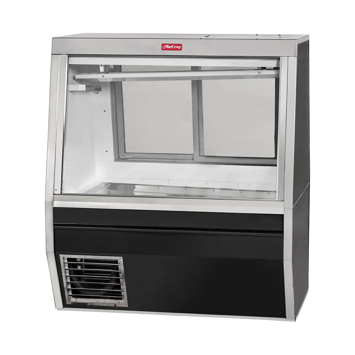 Howard-McCray SC-CFS34N-6-BE-LED 72" Flat Refrigerated Seafood Display Case, Black