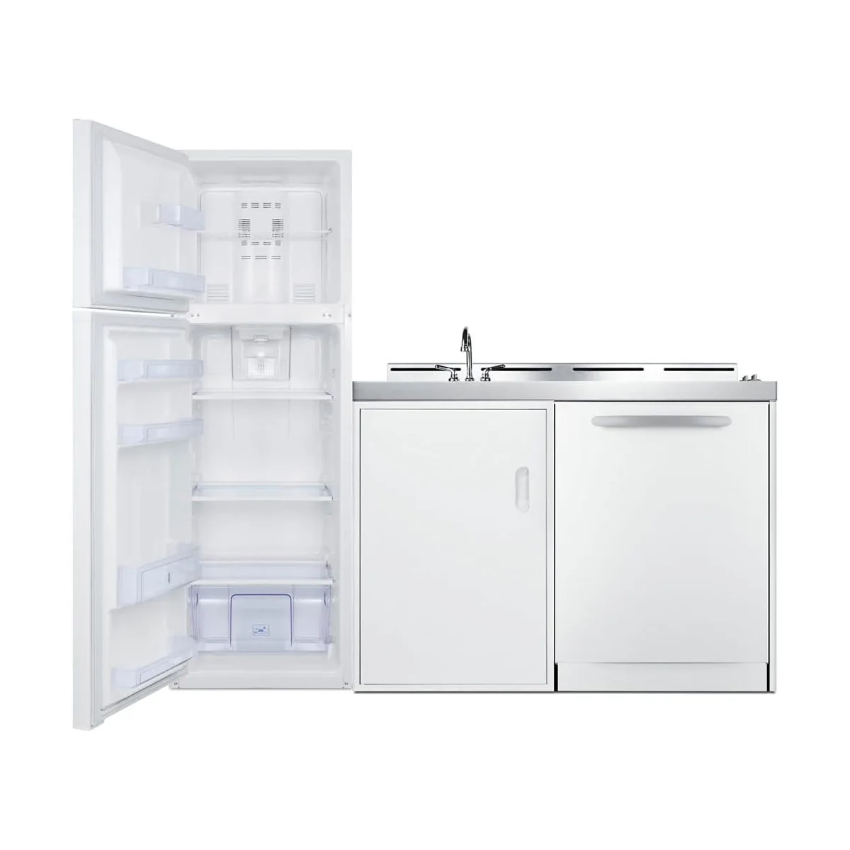 Summit ACKDW72 All-In-One Combination Kitchenette with Dishwasher, 72" W Overall