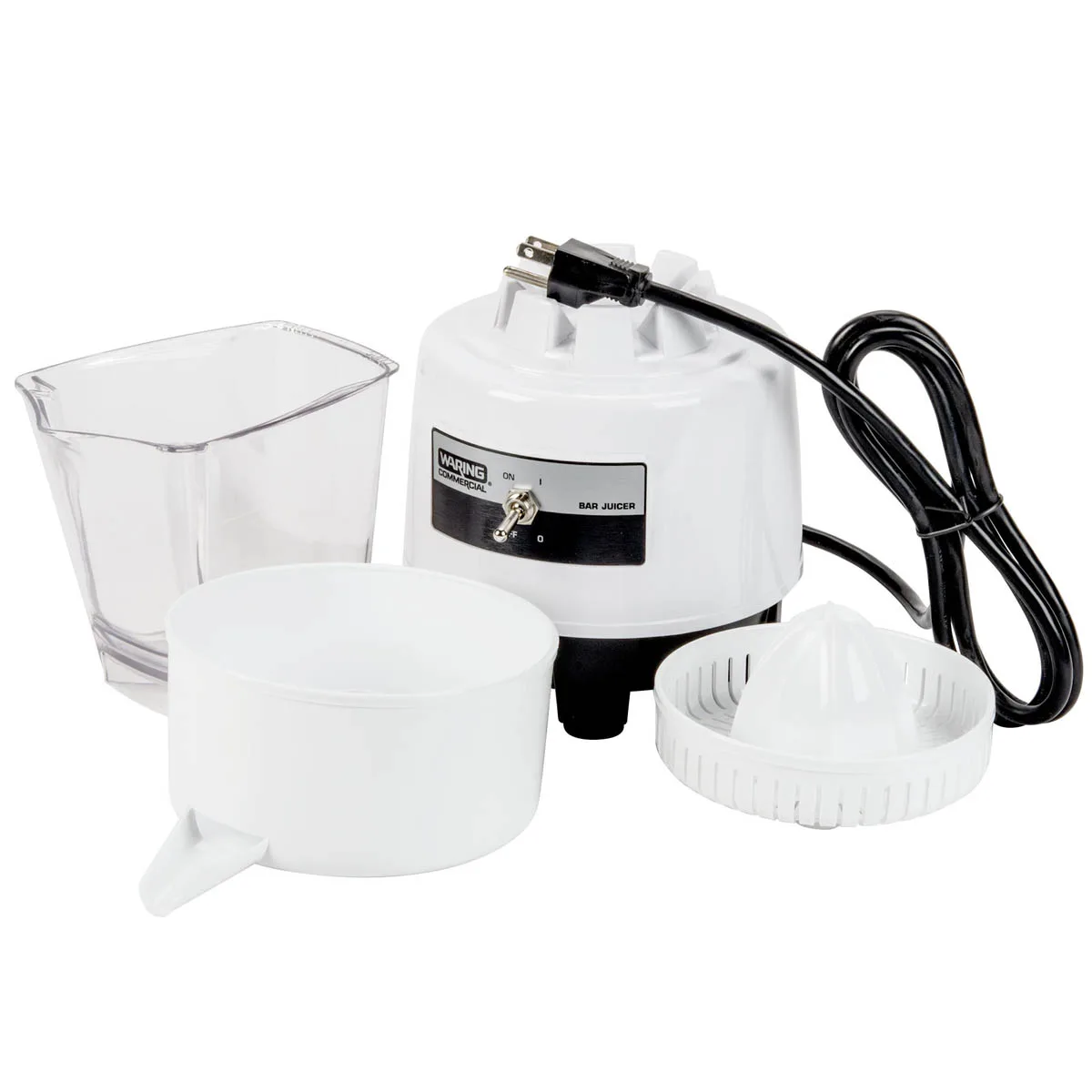 Waring BJ120C Compact Bar Citrus Juicer, 120-Oranges Per Hour 