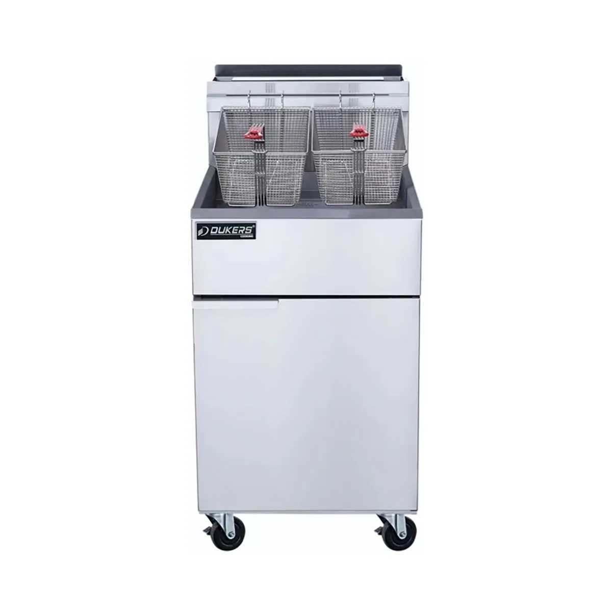 Dukers Appliance Co DCF5-NG Full Pot Floor Model Gas Fryer w/ 70-lb Capacity, 150.000 BTU