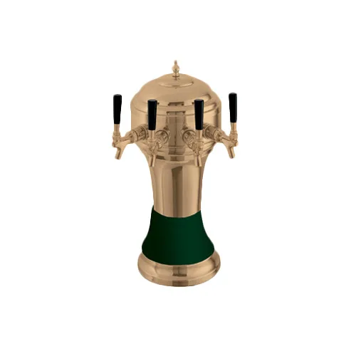 Perlick 4056GR4B Roma Draft Beer Dispensing Tower, 4 Faucets