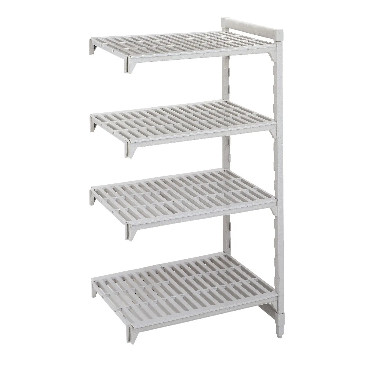 Cambro CPA184272V4480 Camshelving® Premium Vented 4-Shelf Add-On Shelving Unit - 18" x 42" x 72"