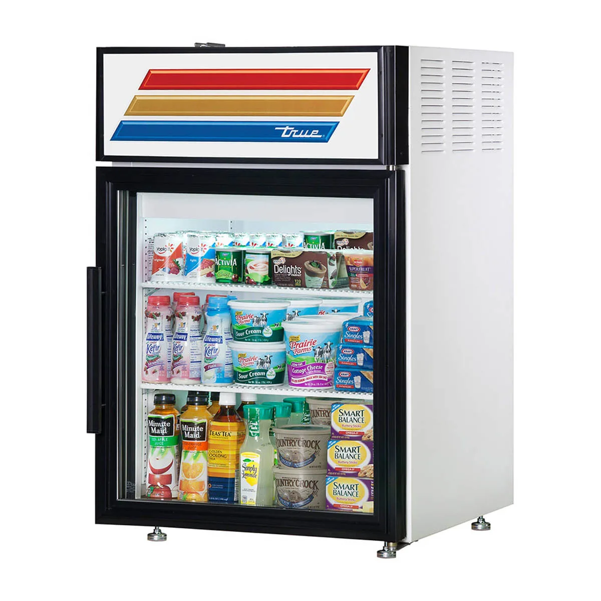 True GDM-05-HC~FGD01 - 24" Glass Door Merchandiser, 5.2 cu ft, Black Steel, 1/5 HP R290, ENERGY STAR®