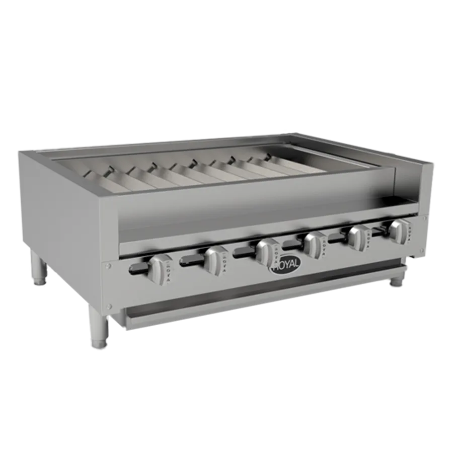 Royal Range of California RSKTB-36 36" Countertop Gas Kabob Radiant Charbroiler, 84.000 BTU