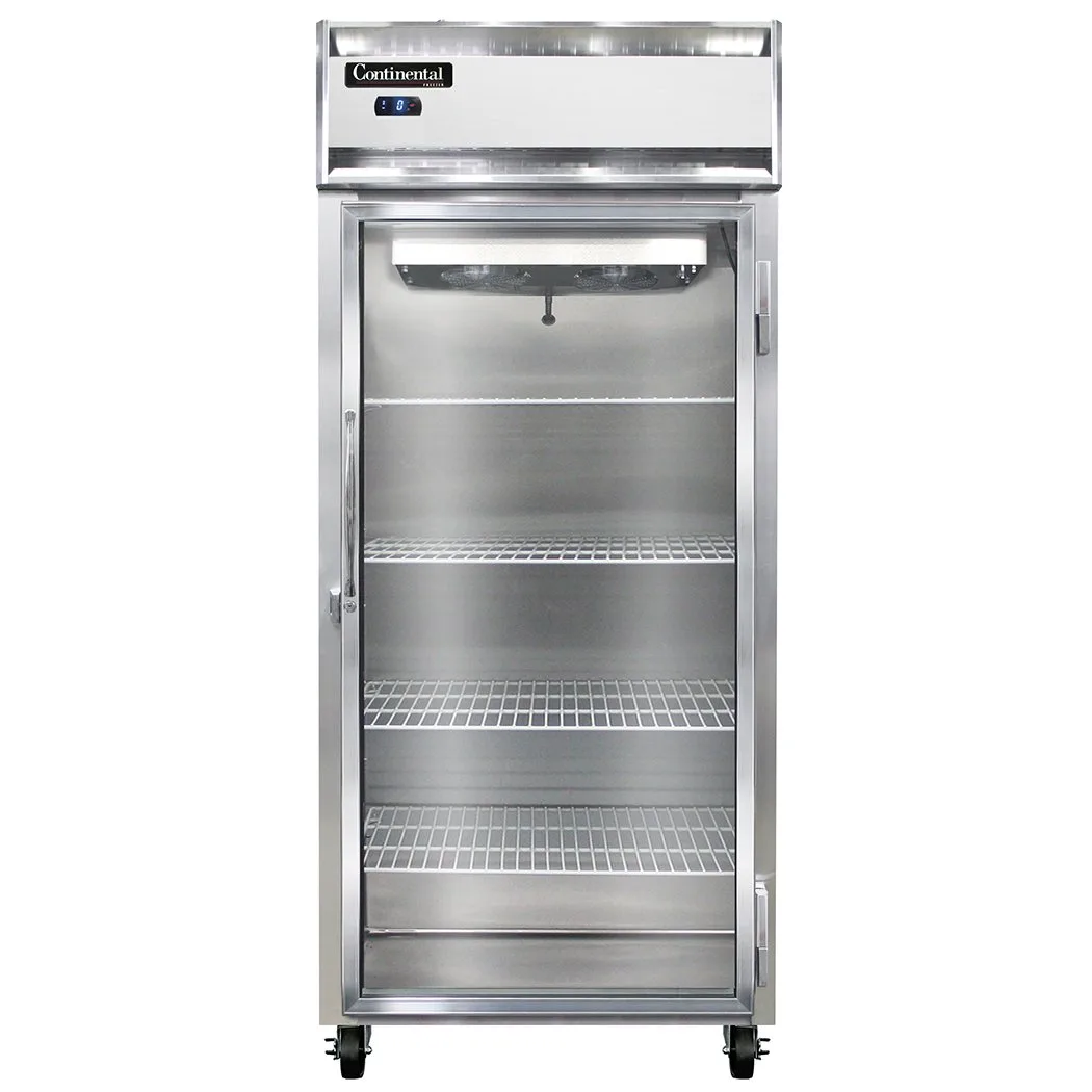 Continental Refrigerator 1FXSNGD 36" One Section Reach-In Freezer w/ Glass Door, 26 cu. ft.