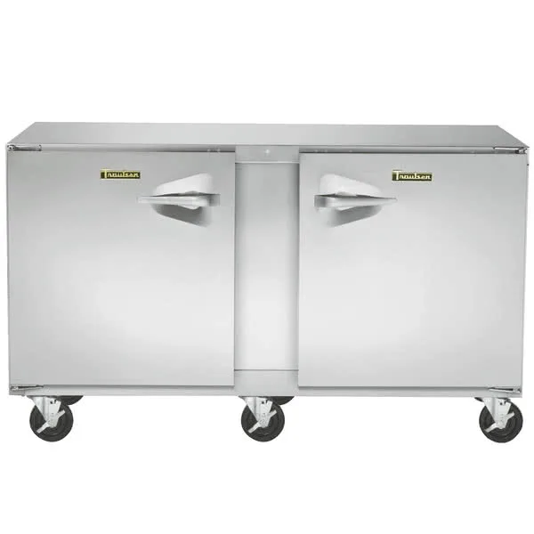 Traulsen ULT60-RR 60" 2-Door Undercounter Freezer, Stainless Steel, Front Breathing, 17.5 cu. ft.