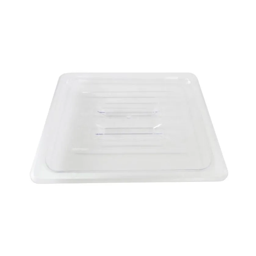 Omcan USA 80025 Food Pan Cover – 1/2 Size Clear Polycarbonate Lid, 12-4/5" x 10-7/16", NSF