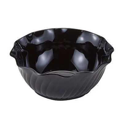 Cambro SRB13CW110 Swirl Bowl – 13 oz (5" Dia) Polycarbonate Black, 12‑15 oz Capacity – 24/Case
