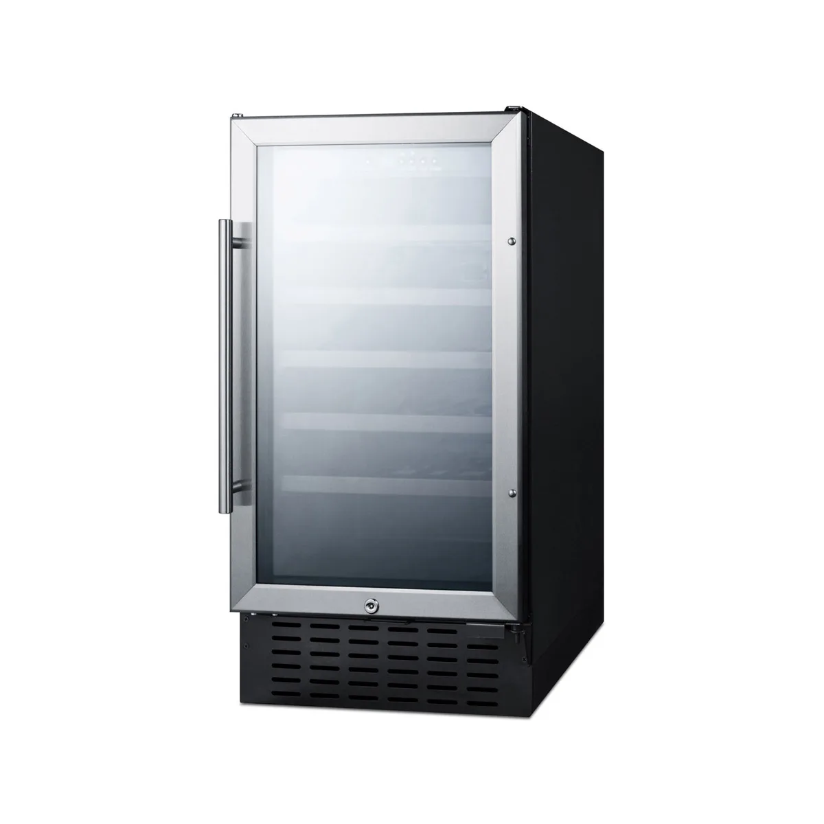 Summit SWC1840BADA 18" Glass Door Wine Refrigerator, Single Temperature, 34 Bottles