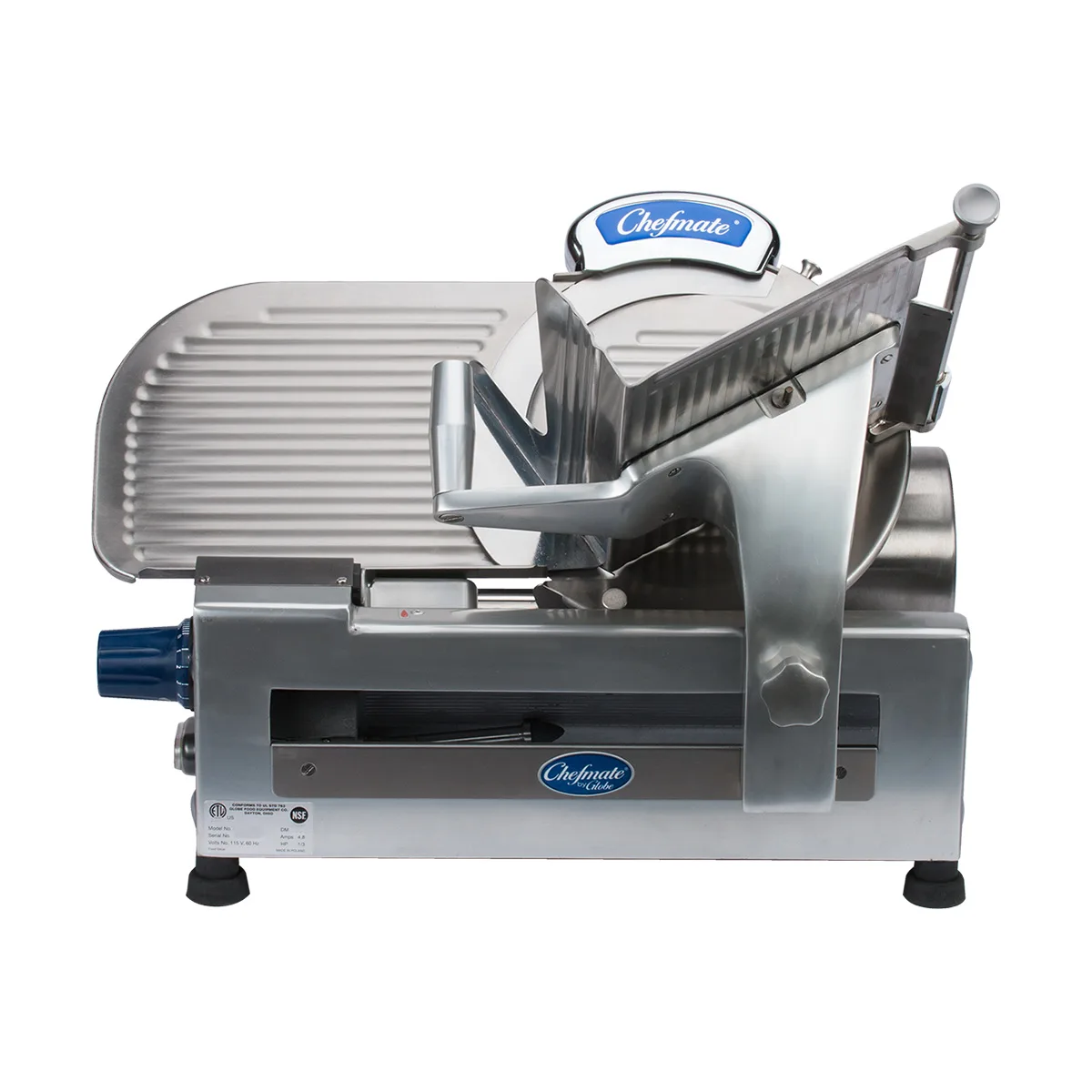 Globe GC512 Chefmate Series 12" Compact Manual Meat Slicer, Gear-Driven, 1/3 HP