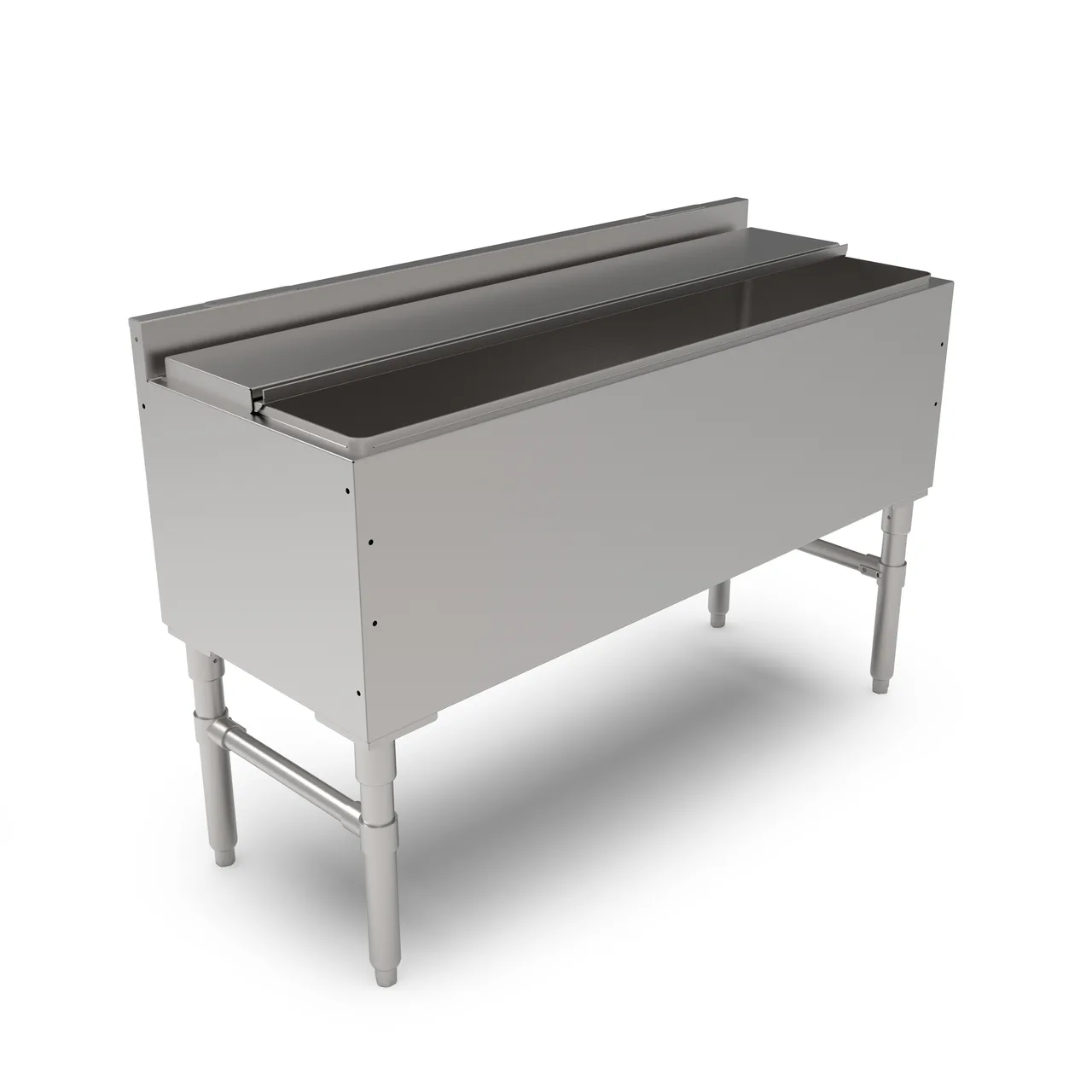 John Boos UBIB-1848 Stainless Steel Insulated Underbar Ice Bin w/ Sliding Lid