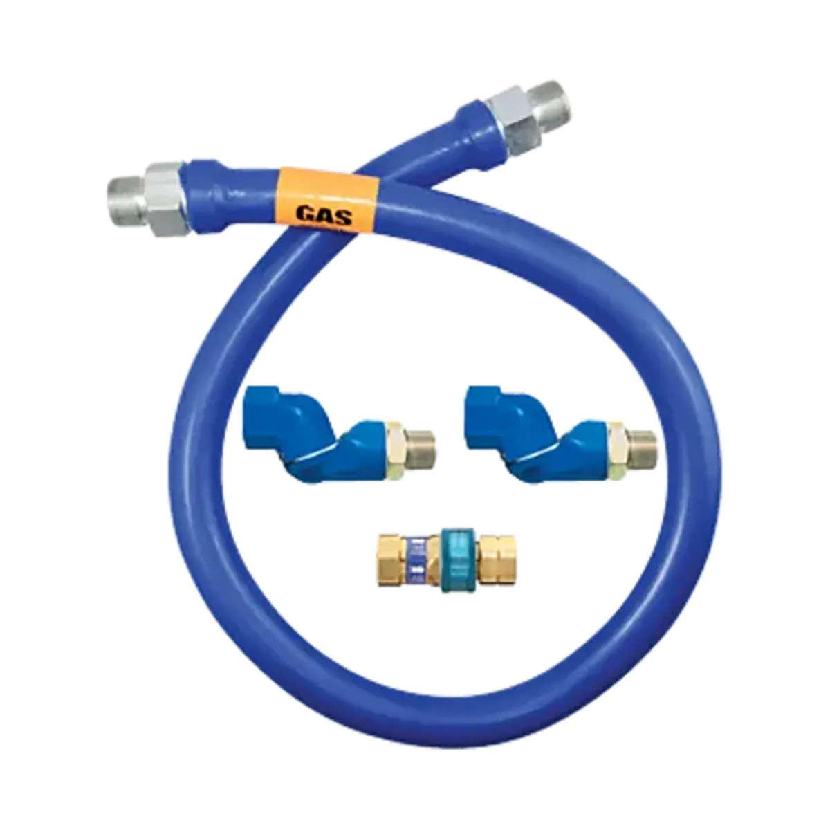 Dormont 1650BPQ2S48BX SnapFast 48" Gas Connector Kit w/ Double Swivel MAX, 1/2" Dia, in Box
