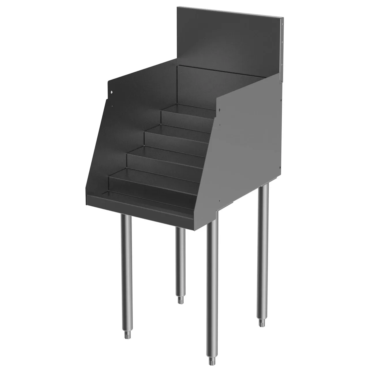 Perlick TS12LS-STK Underbar Bottle Storage Display Unit, Five-Tiered