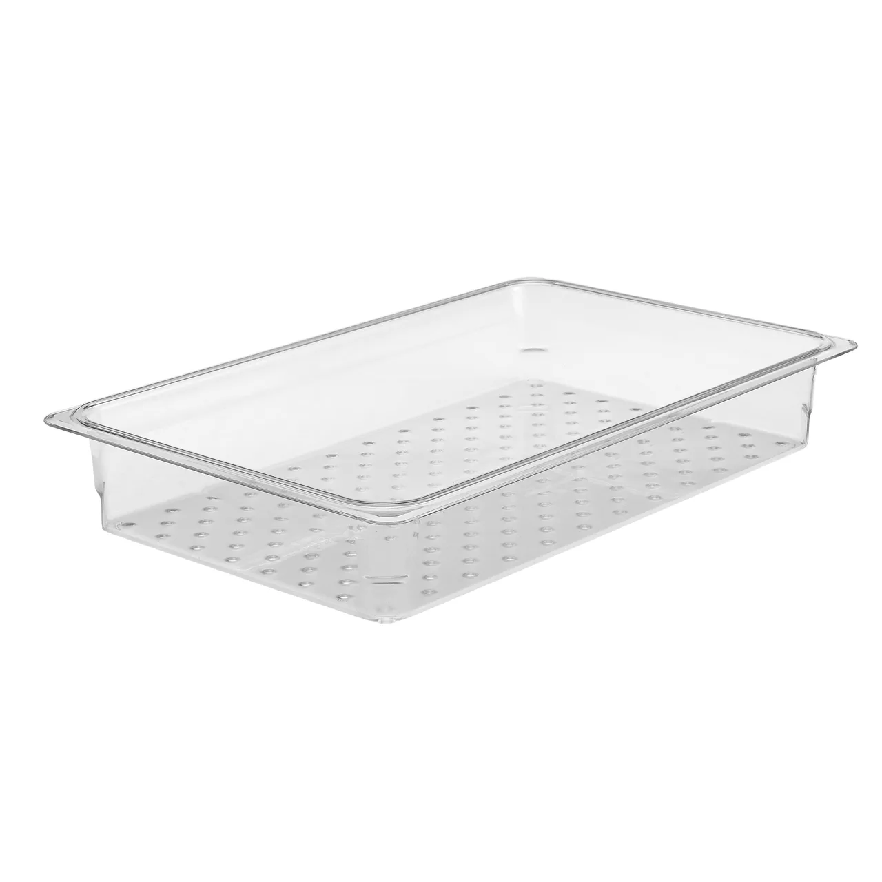 Cambro 13CLRCW135 - 1/1 Clear Polycarbonate Colander, 12‑3/4" x 20‑7/8" x 3" Deep, NSF
