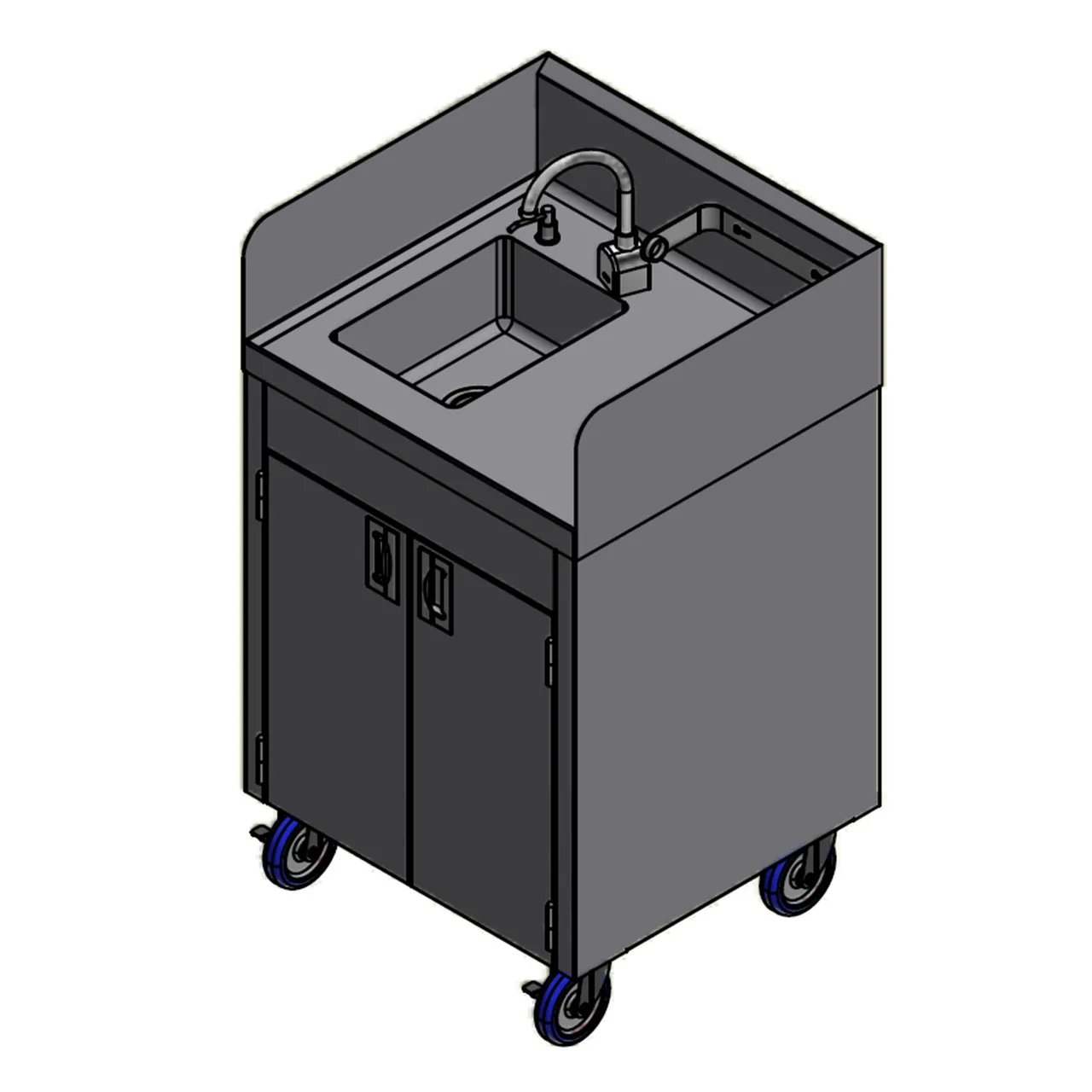 Winholt STCT-BHD2426PUMP-AEF-KT Hand Sink, Mobile, 1-Compartment