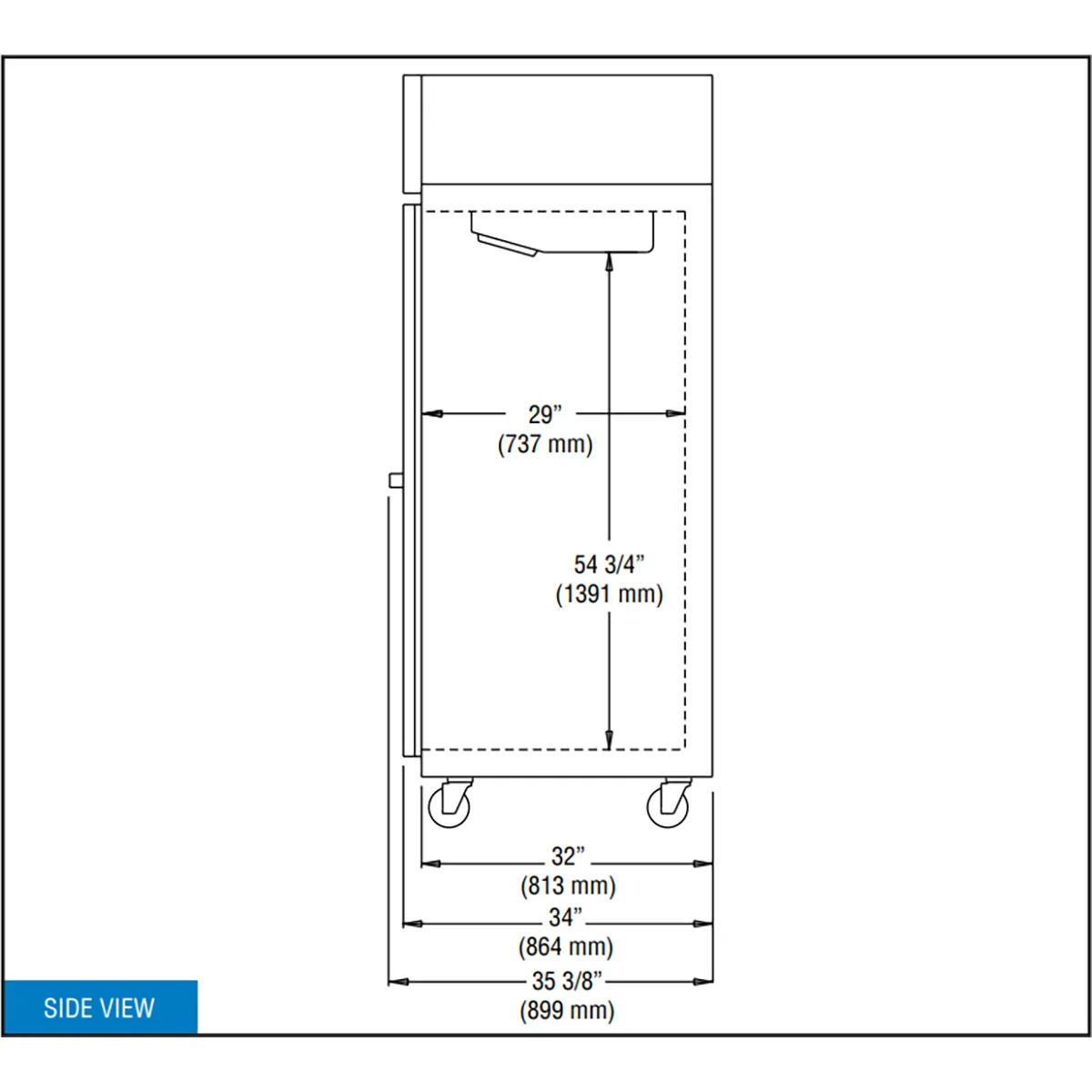 Continental Refrigerator 3RN 78" 3-Section Reach-In Refrigerator w/ 3 Solid Doors, Stainless Steel Front Aluminum Exterior, 70 cu.ft.