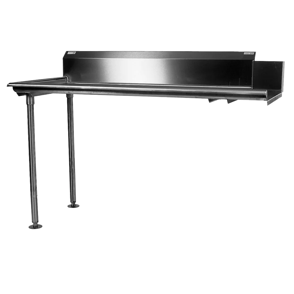 Winholt CDT-16-S-84R Straight Clean Dish Table, 84"L x 30"W - 16 Gauge S.Steel / Right-to-Left