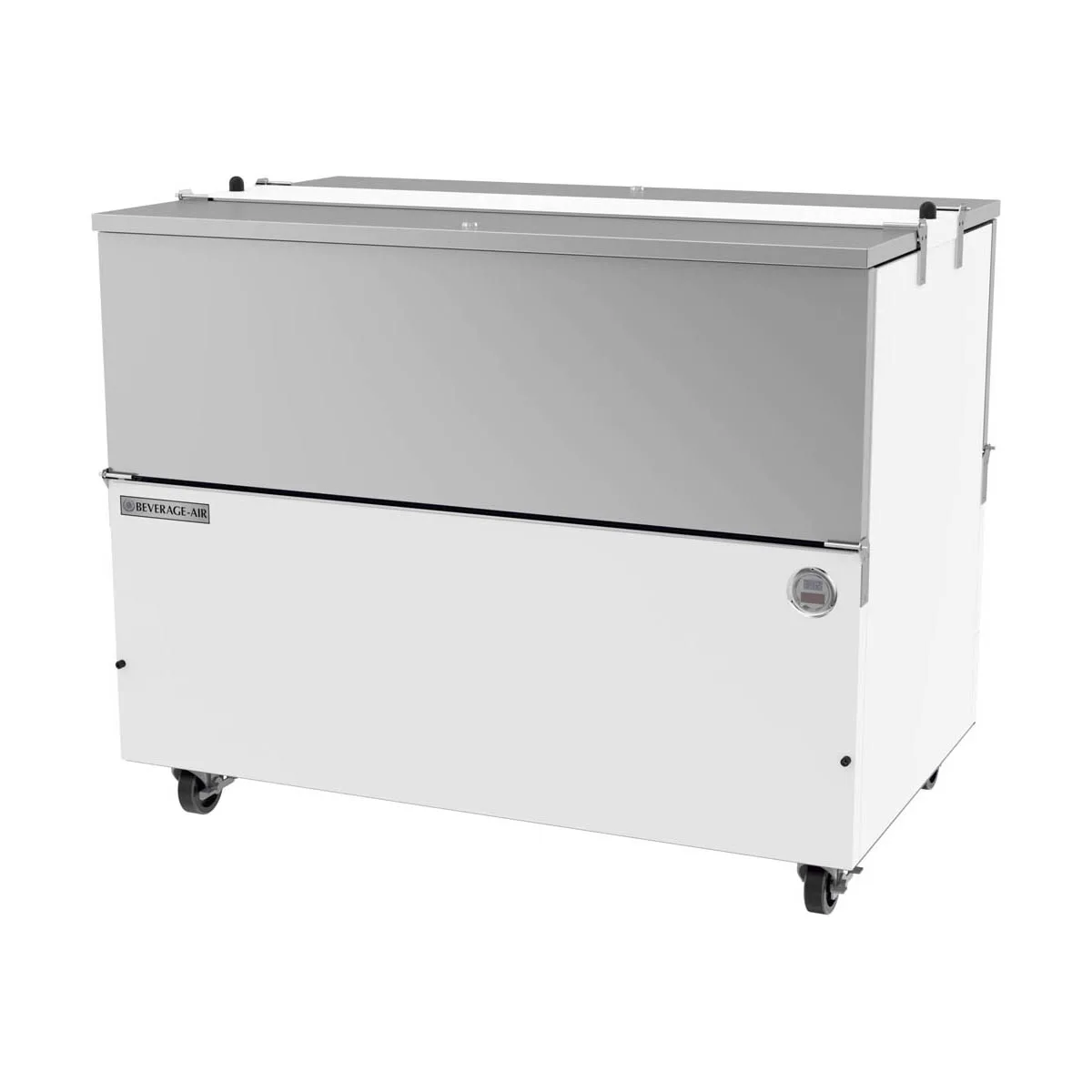 Beverage Air ST49HC-W 49" Dual Sided Milk Cooler, Cold Wall, 12 Crates Capacity