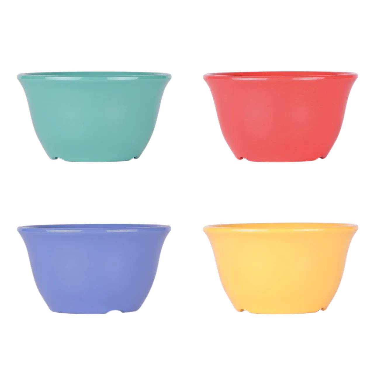 GET B4218-MIX Bouillon Cup, 7 Oz., 4" Dia. X 2-1/8"H, Melamine, Assorted Colors - 4/CASE