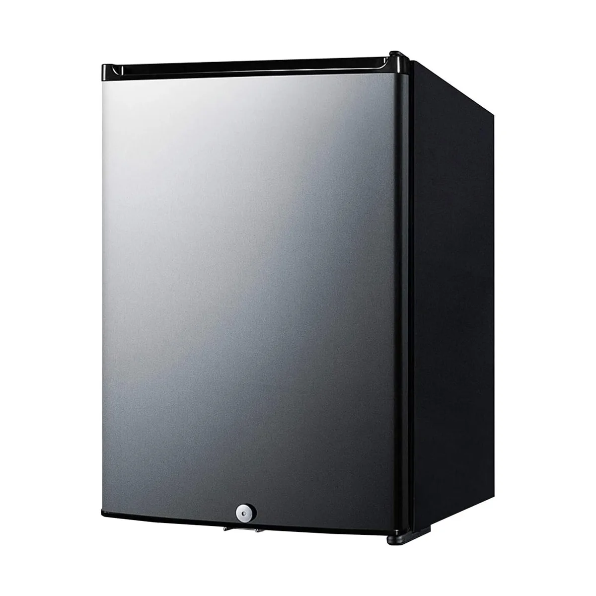 Summit MB26SS 16" Compact Minibar Refrigerator in Black, Stainless Steel Door, 1.1 cu.ft