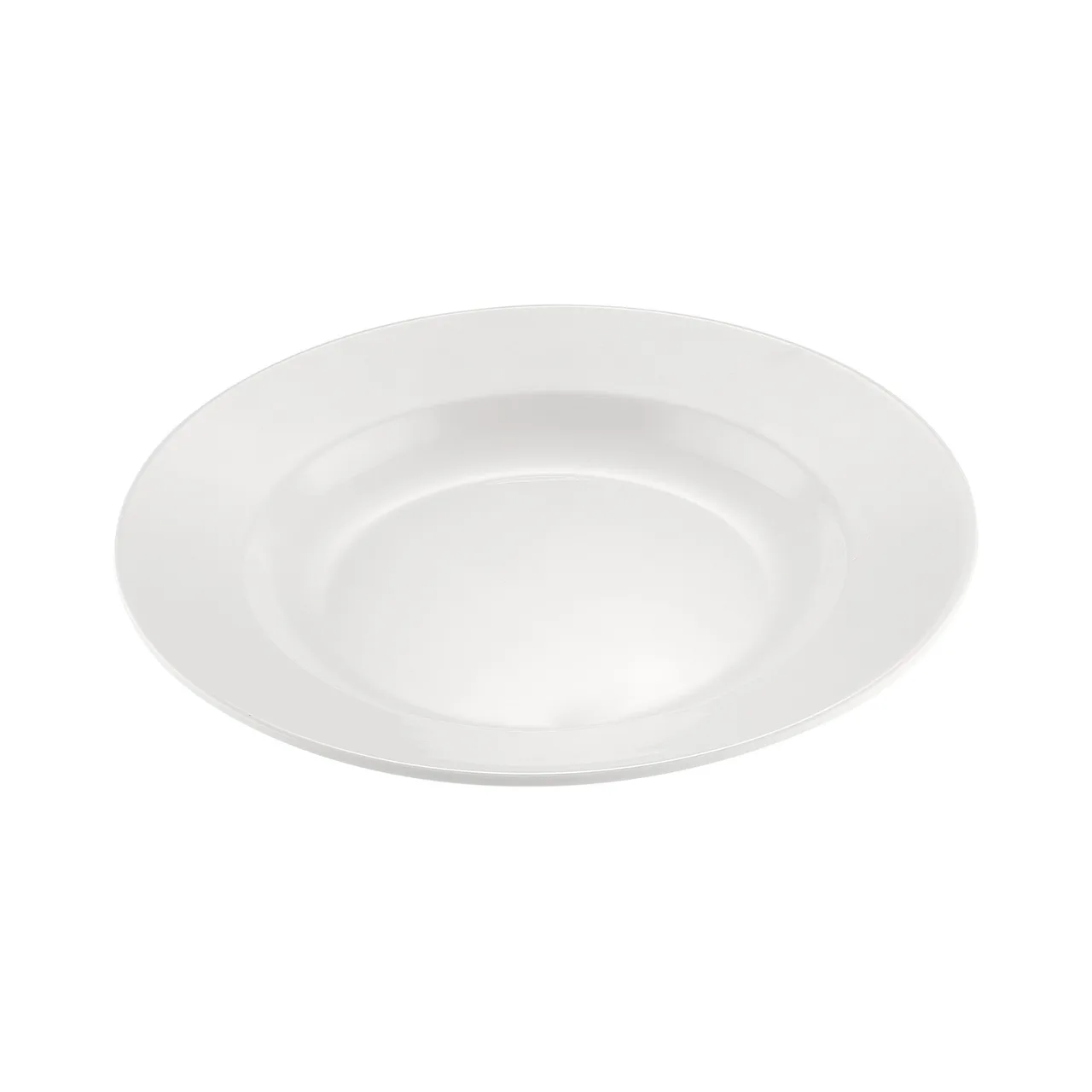 CAC China MLRN-120 - 12" White Melamine Pasta Bowl, 22 oz Capacity, Dishwasher Safe - 1 Dozen