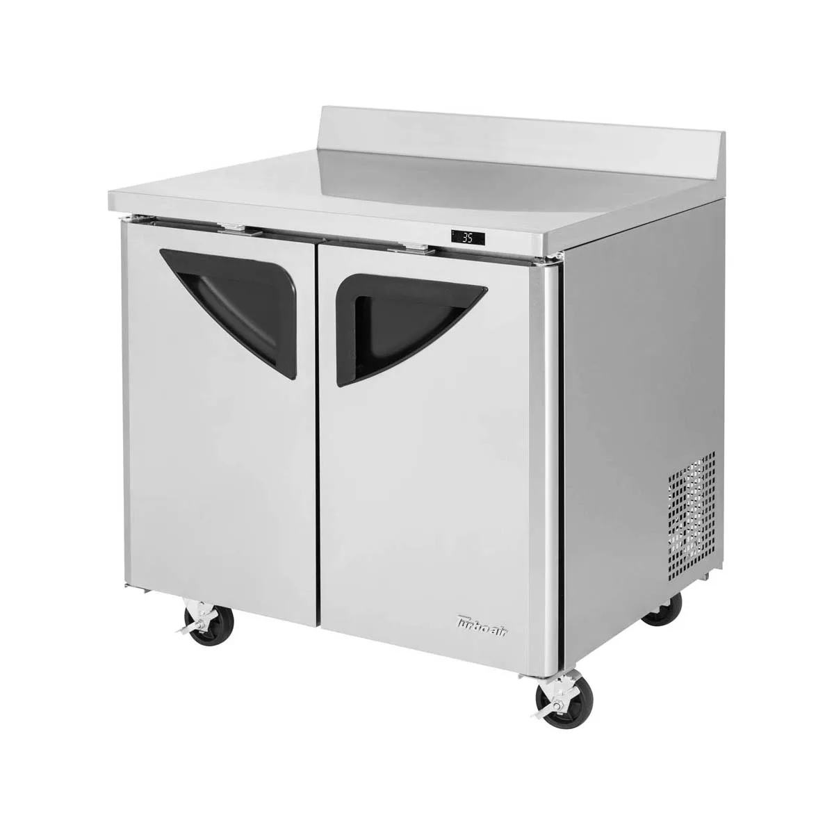 Turbo Air TWR-36SD-N6 36" 2-Section Worktop Refrigerator w/ 2 Doors, 9 cu. ft.