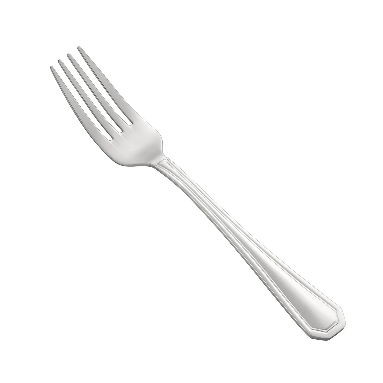 CAC China 8006-05 Lux Dinner Fork, 7-1/4" Extra Heavy Weight, 18/8 Stainless Steel - 1 Dozen