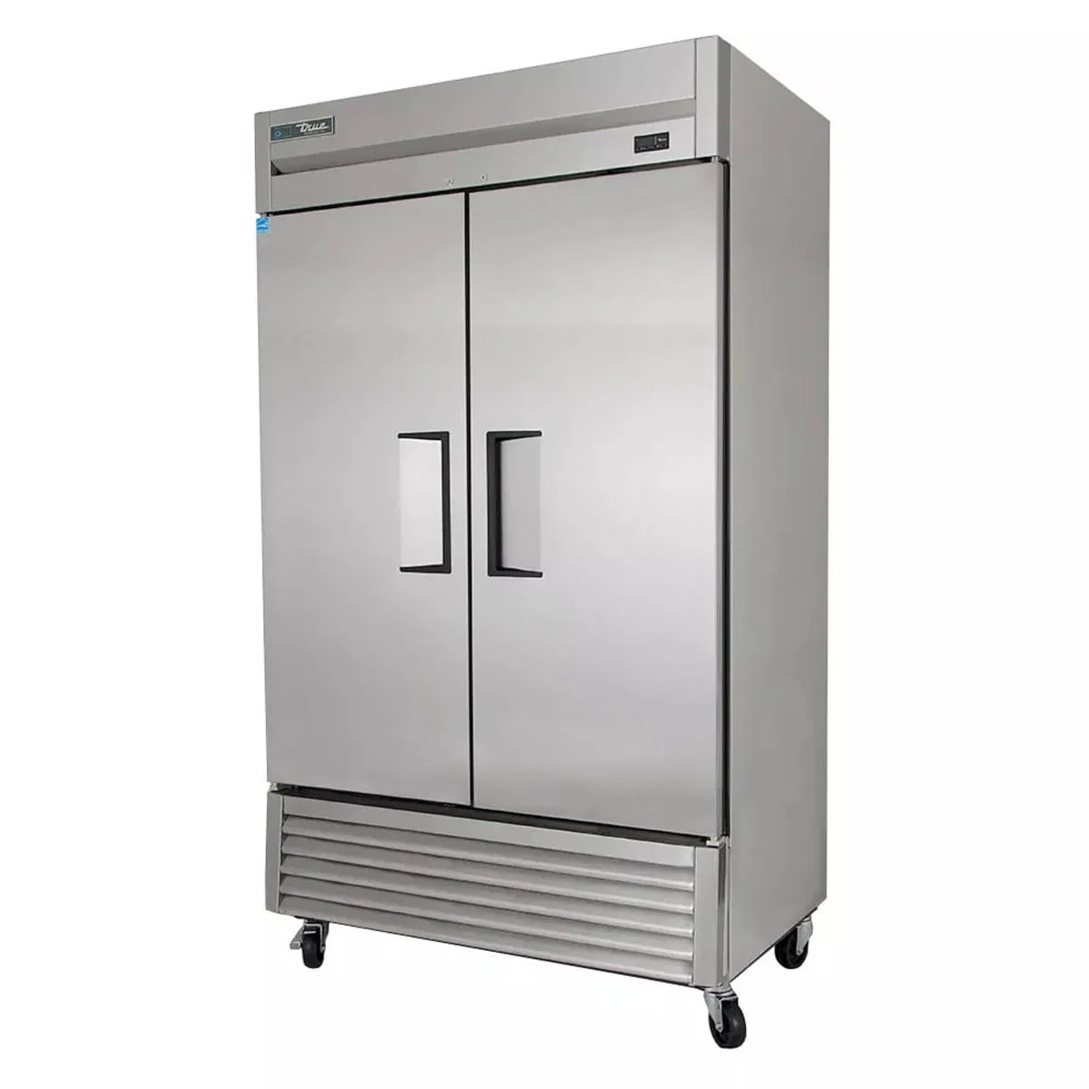 True T-43F-HC 47" 2-Section Reach-In Freezer, 2 Solid Doors, Stainless Steel Front, Aluminum Sides, 43 cu. ft., Bottom Mounted