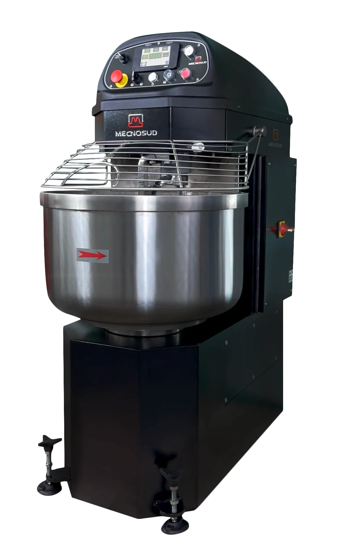 AMPTO SP60HKT-NE Spiral Mixer with 105.7 qt Tilting Bowl, 2-Speed, 88 lbs Flour Capacity