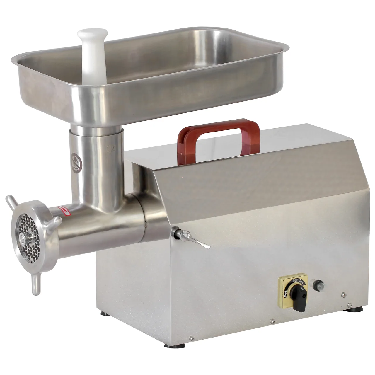 Adcraft 1A-CG412 3/4 HP 120V Meat Grinder – 460-540 lbs/hr, 200 RPM, Bench, 304 Stainless, Dual Plates, Non‑Skid Feet