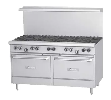 Garland US Range G60-G60SS 60" Gas Restaurant Range w/ 60" Full Griddle, (2) Cabinet Bases, 90.000 BTU