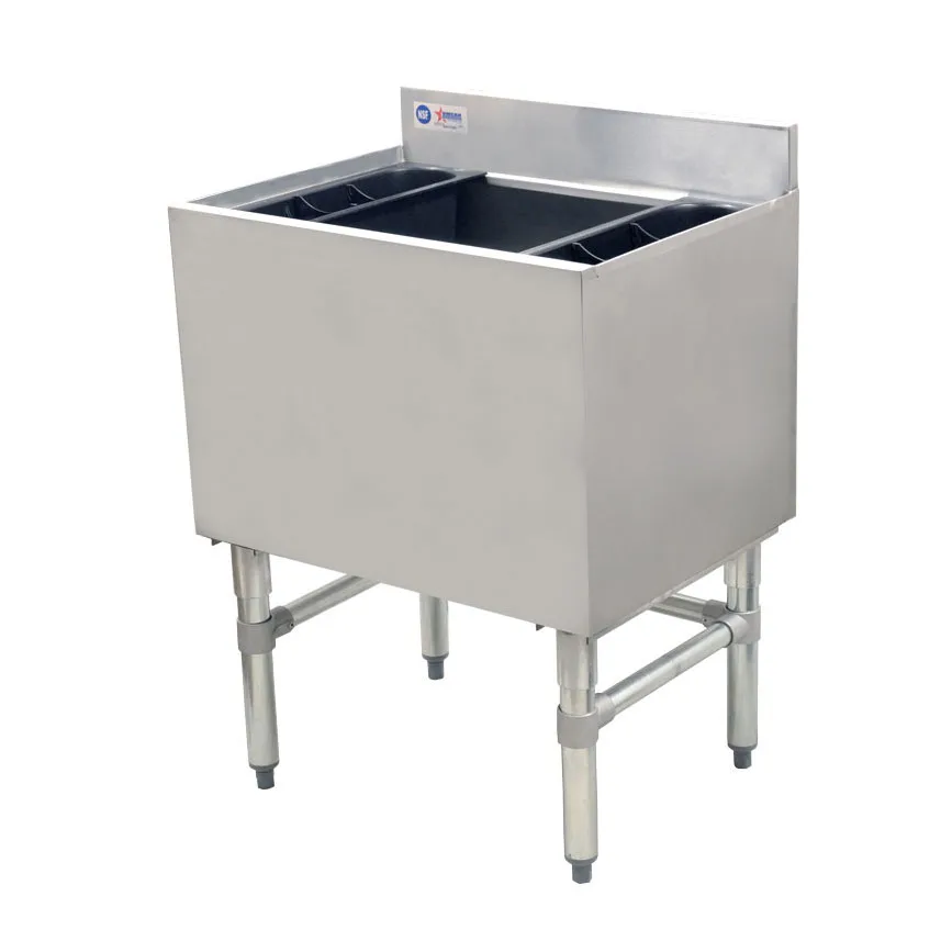 Omcan USA 43475 Underbar Ice Bin/Cocktail Unit with 77 lbs Ice Capacity