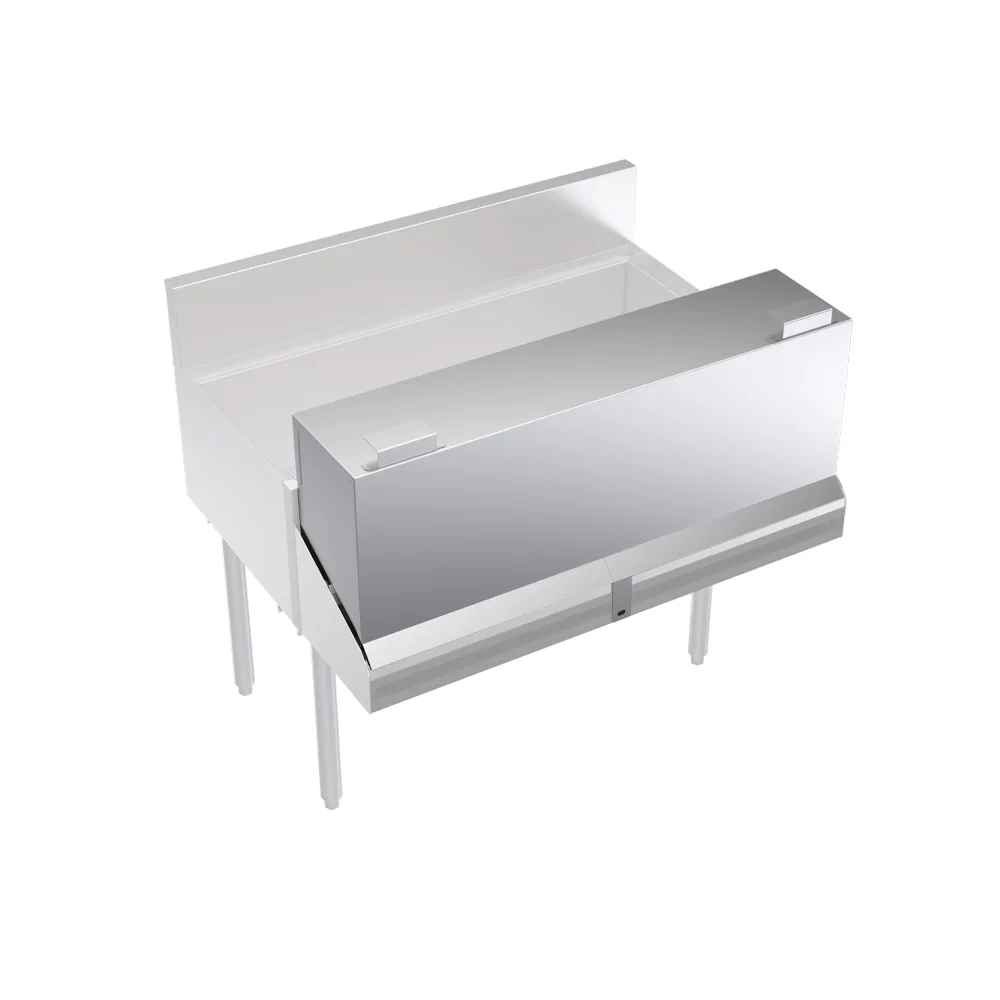 Krowne KR-DC38 Locking Cover For Double Speedrail, 38" Width, 37"-42" Stainless Steel, Double