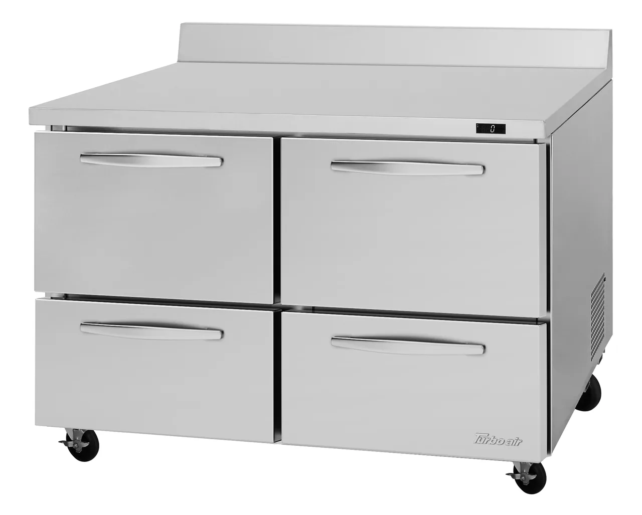 Turbo Air PWF-48-D4-N 48" 2-Section Worktop Freezer w/ 4 Drawers, 12.8 cu. ft.