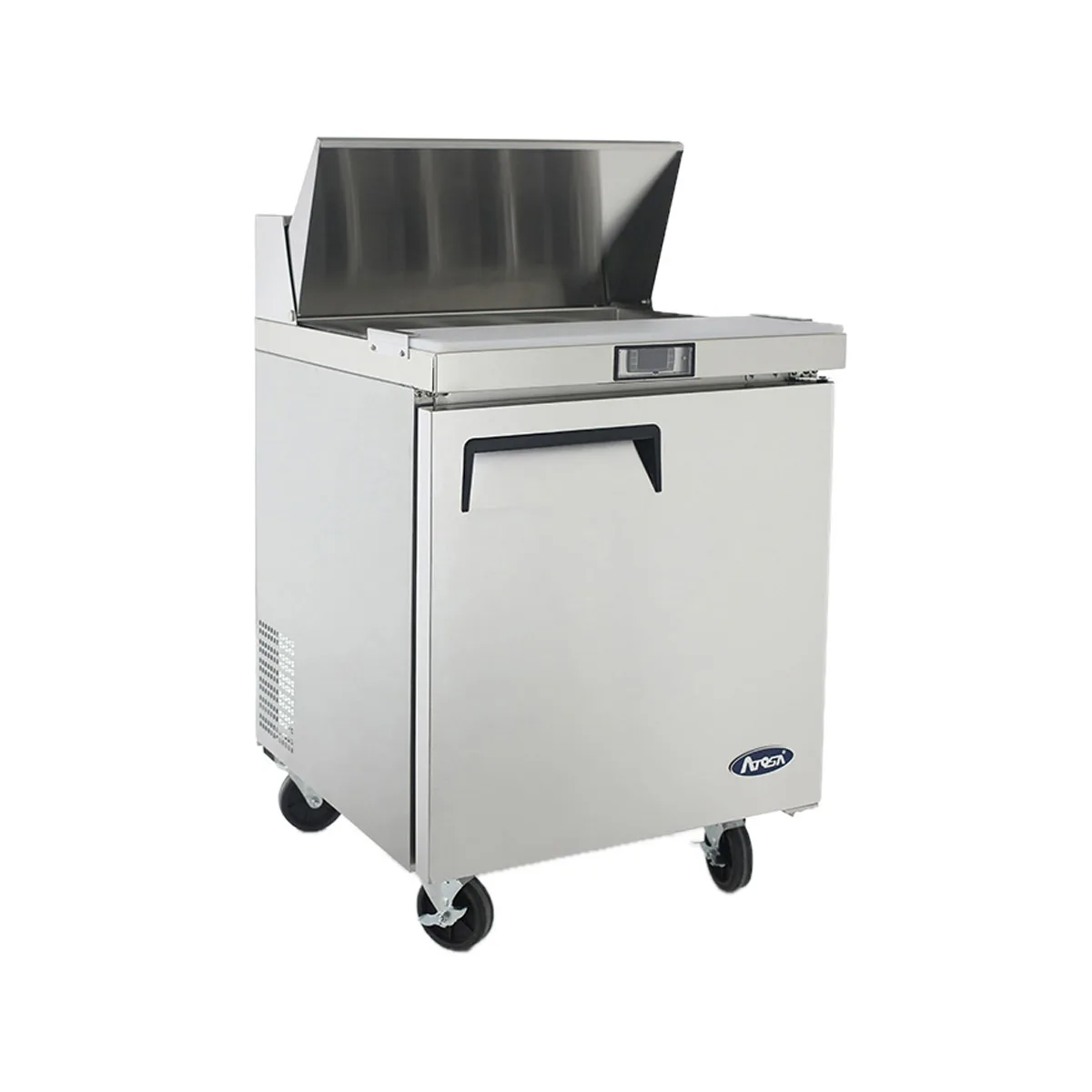 Atosa USA MSF8301GR 27" One Section Sandwich/Salad Prep Table w/ 1 Door, 8 Pans, 7.2 cu. ft.